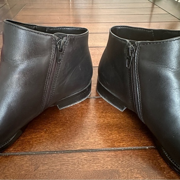 27 EDIT Black Leather Carter Ankle Booties - Size 8 - Picture 6 of 10